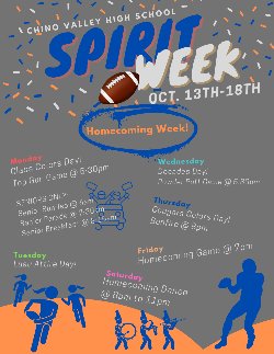 Homecoming Week Events Flyer